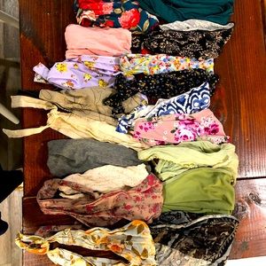 Lot of 18 Head Covering Head Wraps